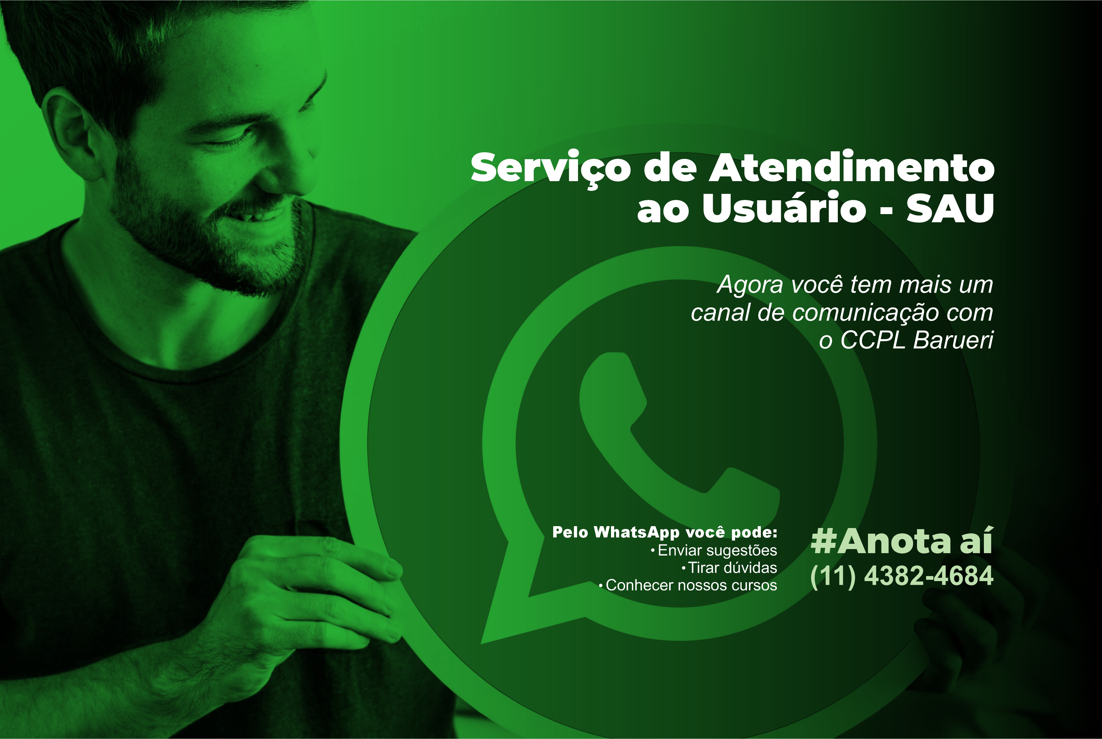 CCPL’s de Barueri agora contam com Serviço de Atendimento via WhatsApp
