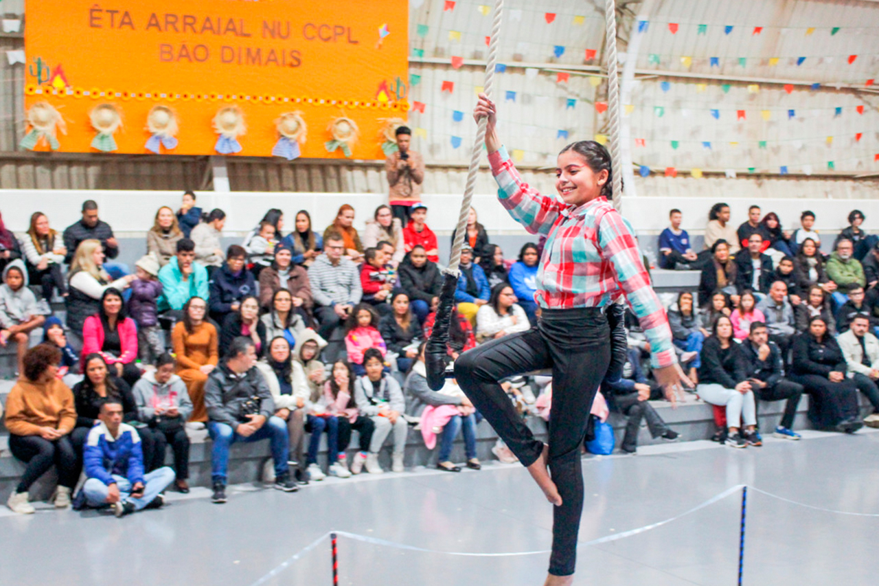 Arraial no CCPL João Ricardo Pelúcio Rosa, contou com apresentações dos alunos do CCPL Hercília da Silva Barbosa