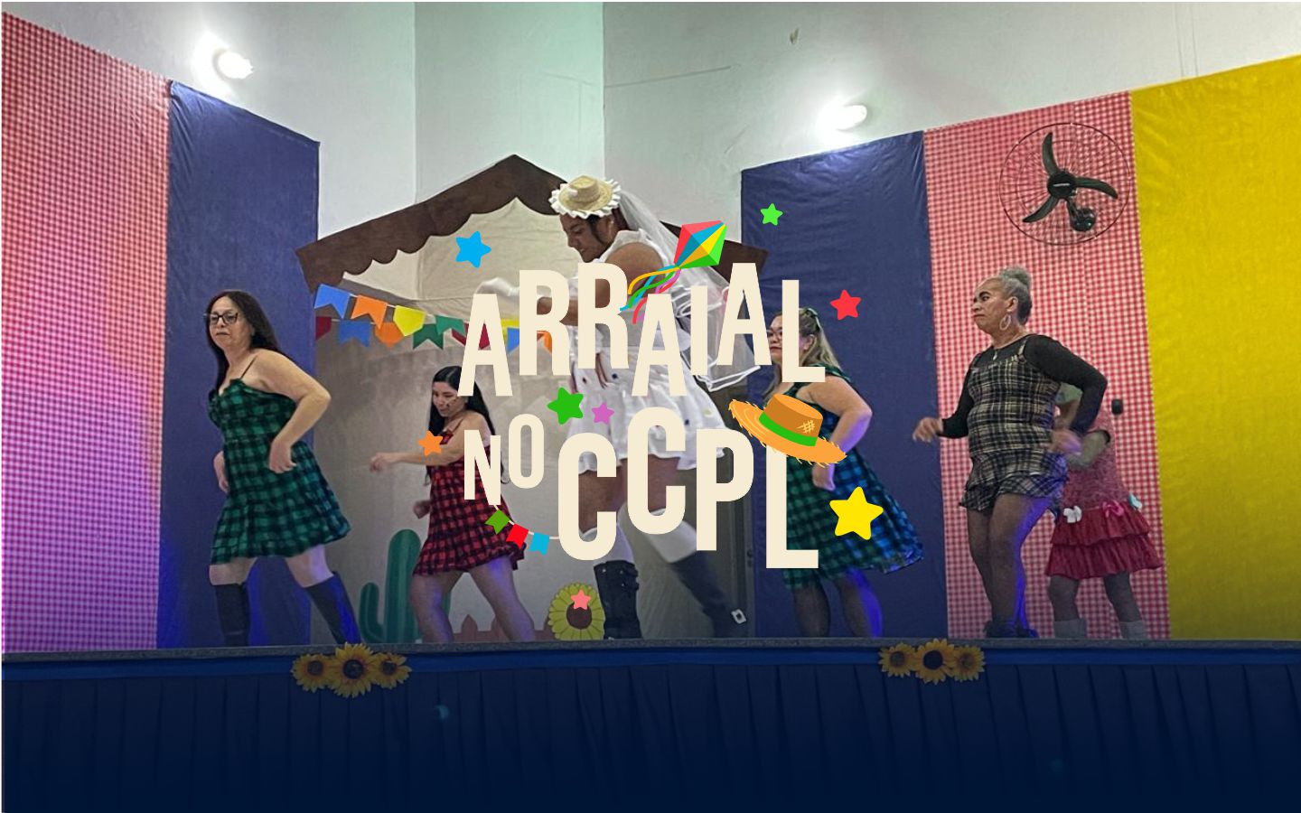 Arraial no CCPL Jaraguá Mirim reuniu cultura, dança e integração em uma noite especial