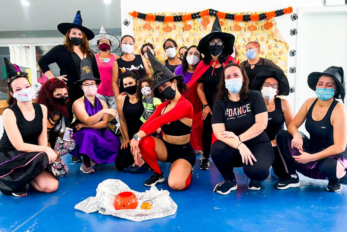 CCPL Jardim Paraíso realizou aula de Zumba temática em comemoração ao Halloween