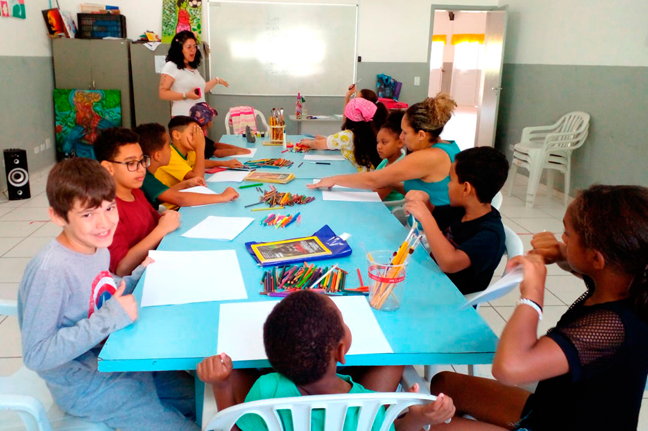 Colorindo a Vida: Alunos do CCPL Jaraguá Mirim participaram de um workshop cheio de criatividade